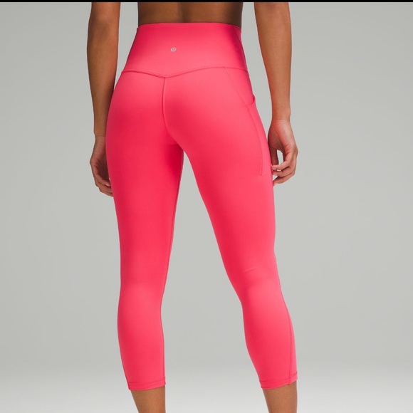 lululemon athletica Pants - LULULEMON ALIGN HIGH RISE 23”CROP LEGGINGS GLAZE PINK COLOR SIZE 8 NWT